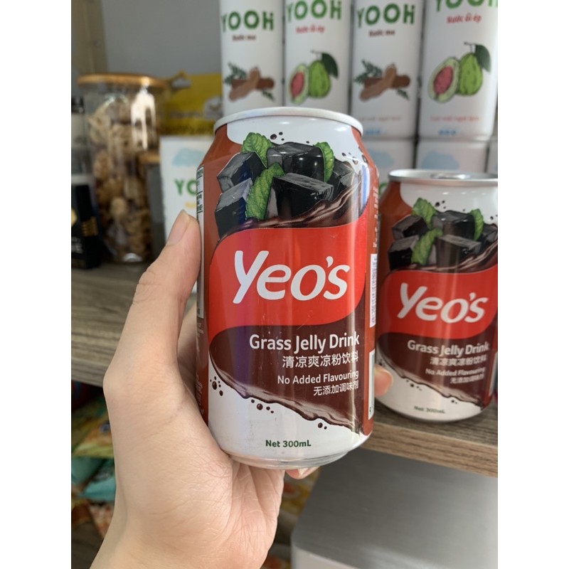 Nước Sương Sáo YEO’S Grass Jelly Drink (Made in Malaysia) 300ml thơm ngon