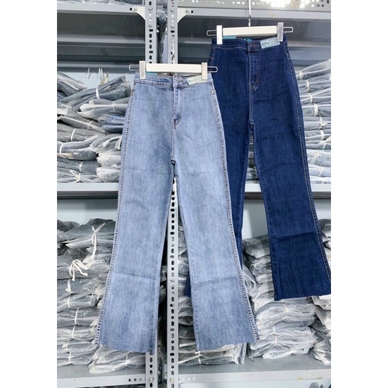 QUẦN JEAN ỐNG LOE, quần ống loe 9 tất co giãn