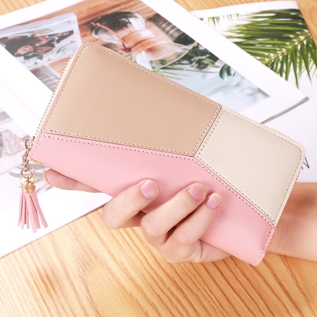 Ví nữ cầm tay dáng dài nhiều ngăn đựng tiền đẹp giá rẻ HULLY VD24 | BigBuy360 - bigbuy360.vn