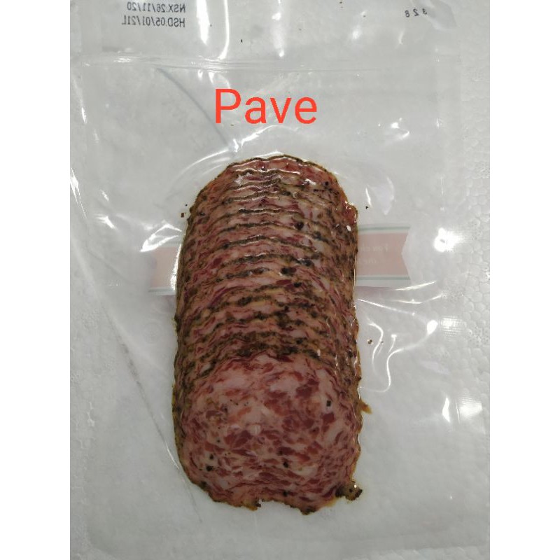 XÚC XÍCH KHÔ TẨM TIÊU -  SALAMI PEPPER  - SALAMI  TẨM TIÊU - BAO 500G