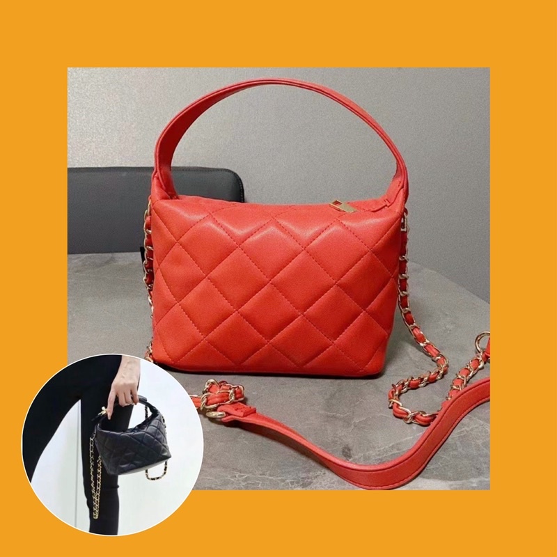 TINUONGSHOP - Túi xách Twenty-One hobo chần đỏ