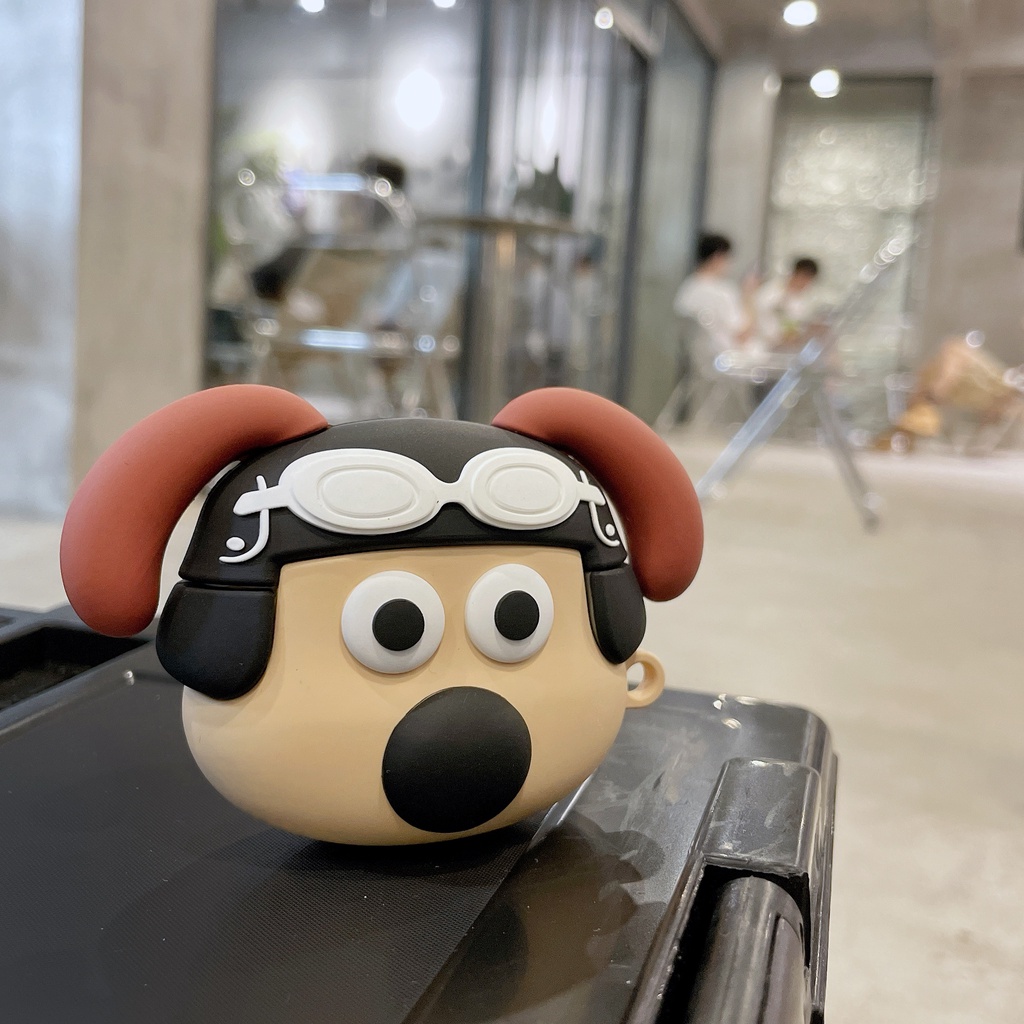 Vỏ Bảo Vệ Hộp Sạc Tai Nghe AirPods3 AirPods3 Pro 2Gen Họa Tiết Chú Chó Phi Công Độc Đáo Dễ Thương Ốp