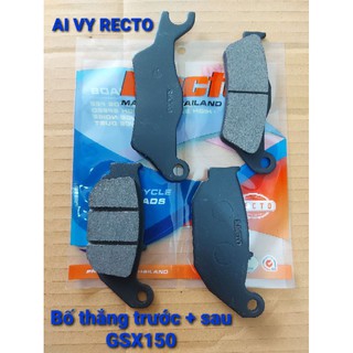 Bố thắng trước + sau gsx r150 recto, thái lan.