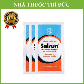 ✅(CHÍNH HÃNG) Bộ 3 gói dầu gội chống gàu dùng thử Selsun 5ml