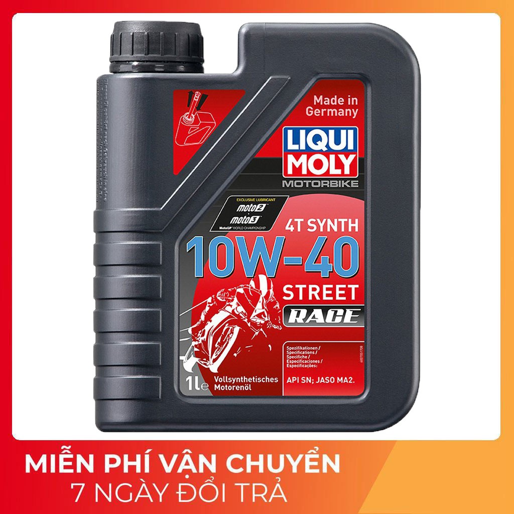 DẦU NHỚT TỔNG HỢP XE CÔN LIQUI MOLY SYNTH STREET RACE 10W40  1lít - Liqui Moly 20753