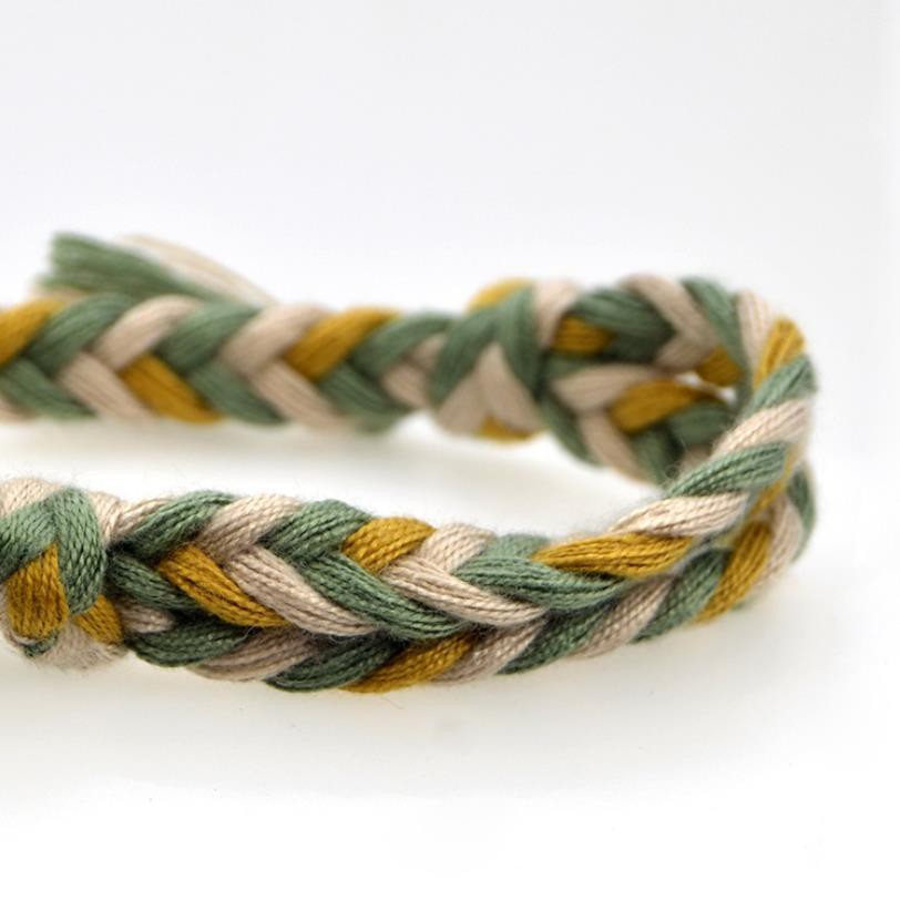 Vòng Tay Bện Dây Cotton Handmade Có Thể Điều Chỉnh Phong Cách Dân Tộc Dành Cho Nam Nữ | BigBuy360 - bigbuy360.vn