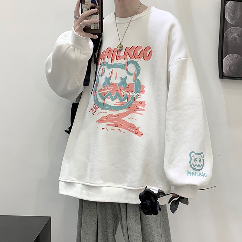 Áo sweater nam nữ unisex form rộng đôi len nỉ ngoại local brand đẹp cặp đôi ulzzang hàn quốc oversize dày mịn MAILKOO