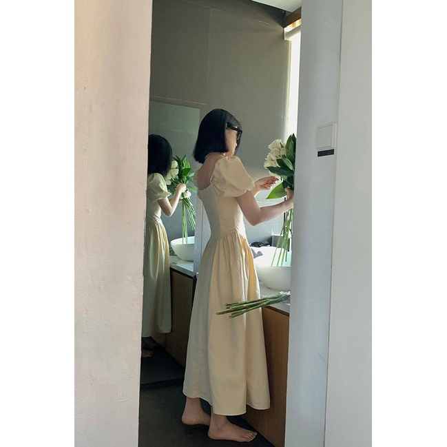 Đầm Công Chúa Tay Phồng Thời Trang Mùa Hè Cổ Điển Cho Nữ