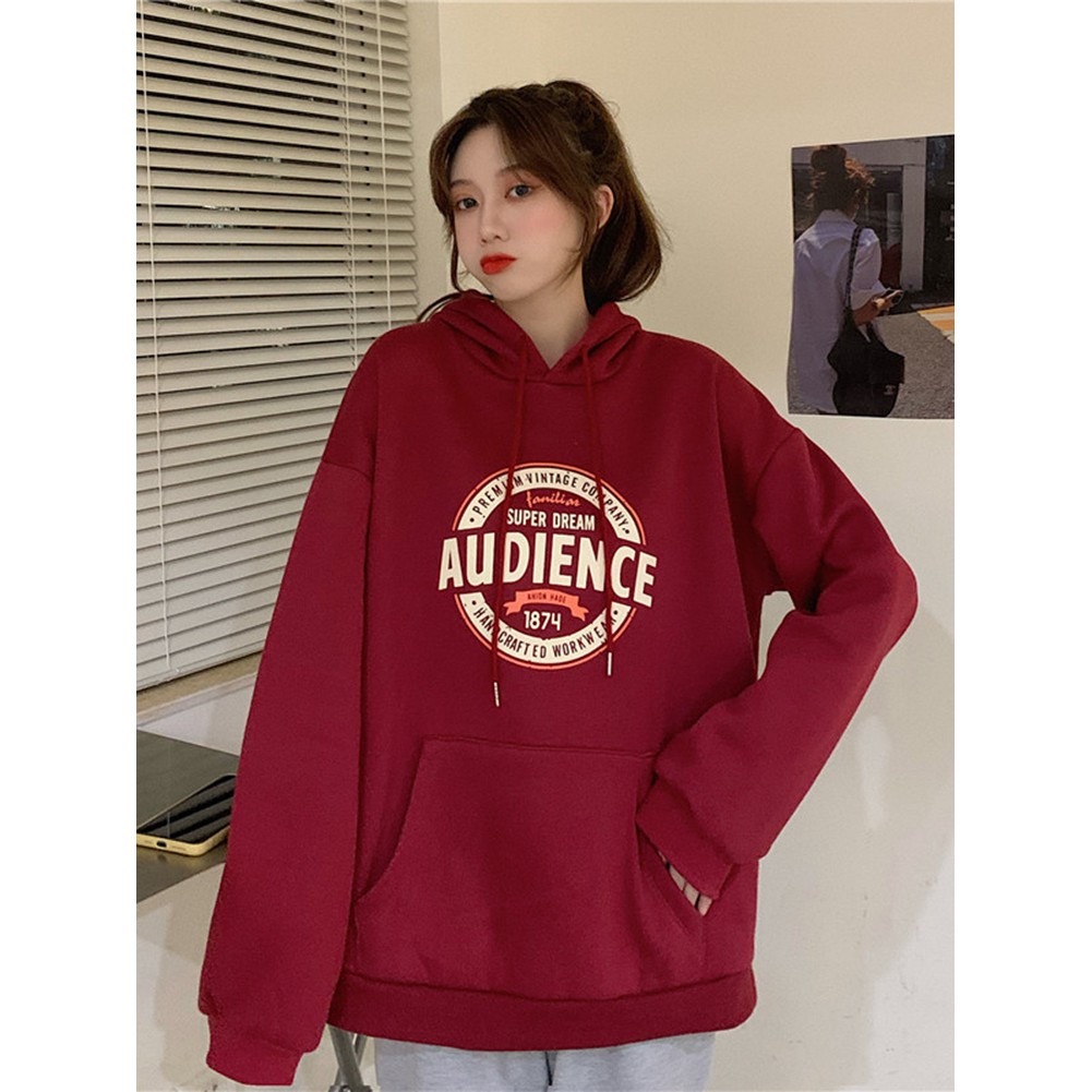 Áo nỉ Hoodie AUDIENCE có mũ dáng Unisex phong cách Ulzzang