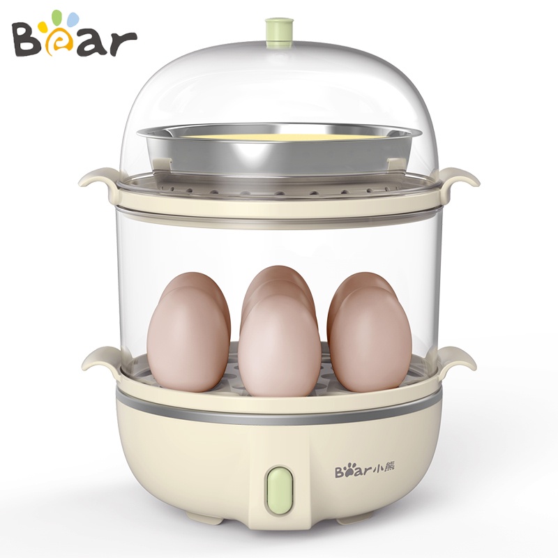 Máy hấp trứng Bear ZDQ-B14Q1 bằng điện hai tầng 14 ngăn