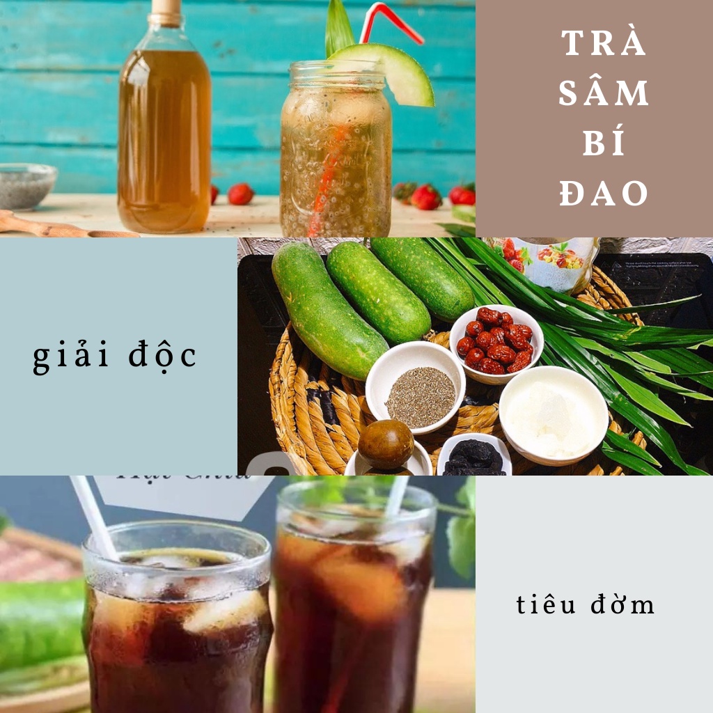 Trà sâm bí đao thanh nhiệt tiêu đờm sỉ 20 set