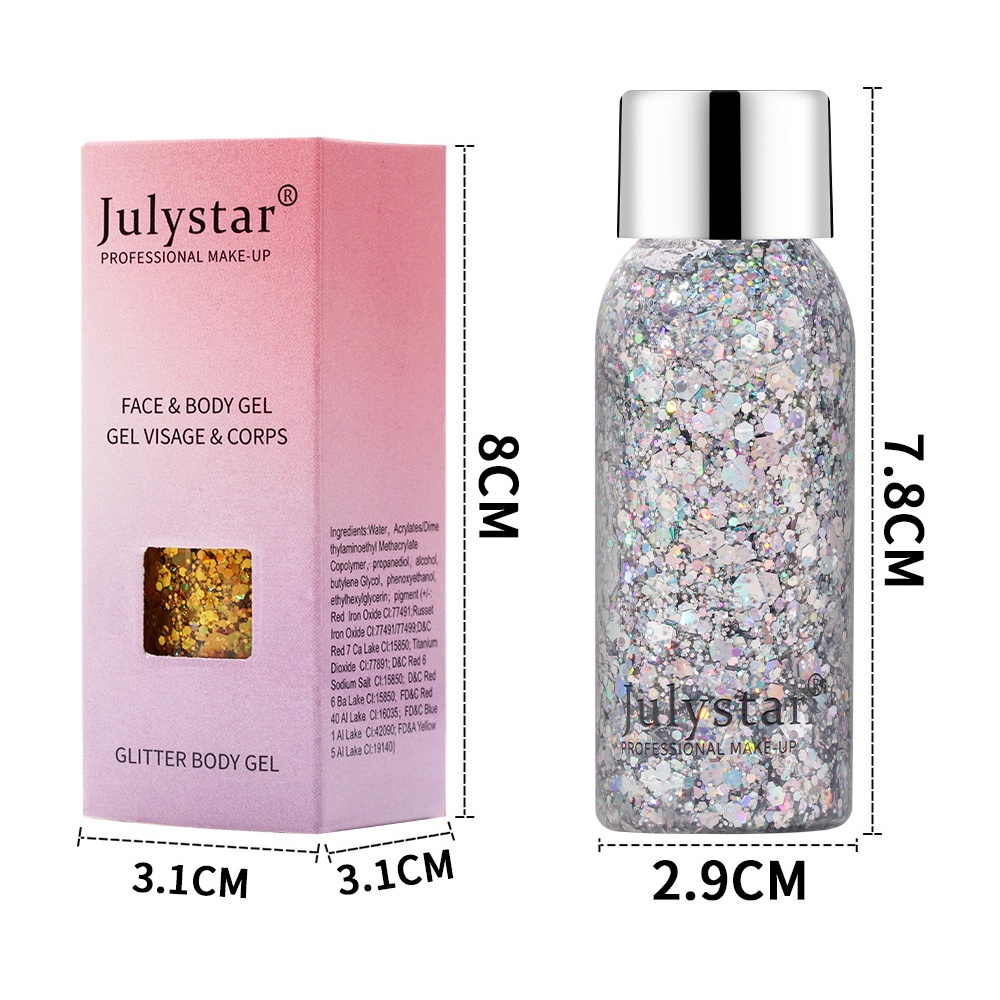 Phấn Mắt Dạng Gel Kim Tuyến Lấp Lánh Trang Điểm Nổi Bật