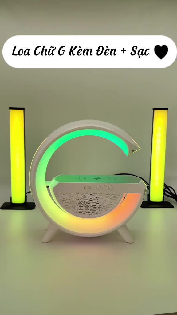 Loa Bluetooth Chữ G Kết Nối Điện Thoại Thông Minh Tích Hợp Đèn Led, Sạc Không Dây - K209 | BigBuy360 - bigbuy360.vn