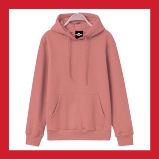 Áo Hoodie♥️FREESHIP♥️Trơn Nỉ Unisex Hồng Ruốc