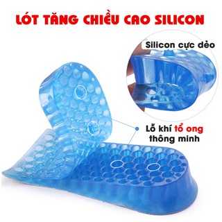 Lót Giầy Tăng Chiều Cao Silicon (Loại 2 lớp 4cm)