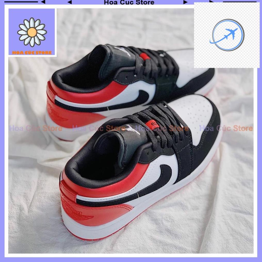 💍🎁 Giày Jordan Cổ Thấp Nam Nữ, Giày Thể Thao JD1 Màu Đỏ Thời Trang Full Box Hàng Đẹp 💍🎁