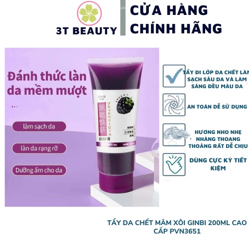 [Bạn mới nhập COSHBM -50% đơn 0Đ] [Chính Hãng] Tẩy te bao chết mâm xôi GINBI 200ml cao cấp PVN3651 | BigBuy360 - bigbuy360.vn