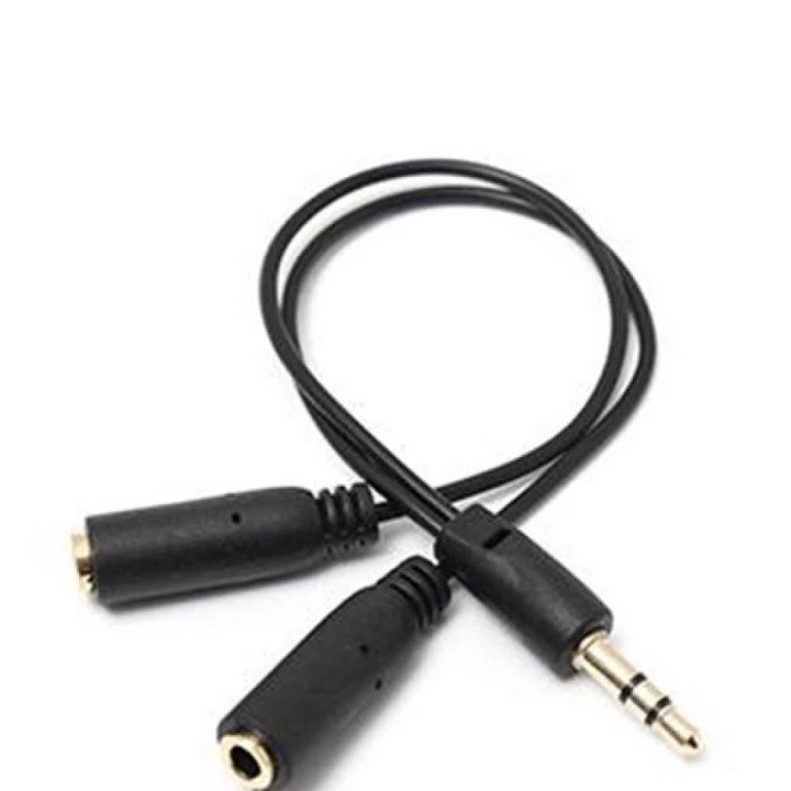 Dây chia jack loa chuẩn 3.5 từ 1 ra 2 - Dây chia loa 1 ra 2 - Chia audio 1 ra 2