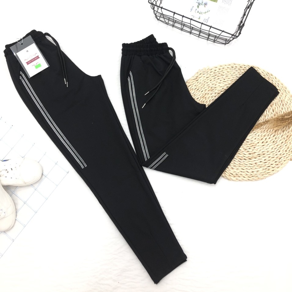 Quần baggy nữ dáng thể thao, chất umi Hàn cao cấp co giãn 4 chiều - WomanF