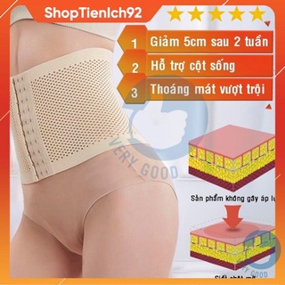 Gen đai nịt bụng định hình The Ladies eo thon hỗ trợ giảm mỡ bụng săn chắc chống cuộn có nấc cài cho nữ tienich92