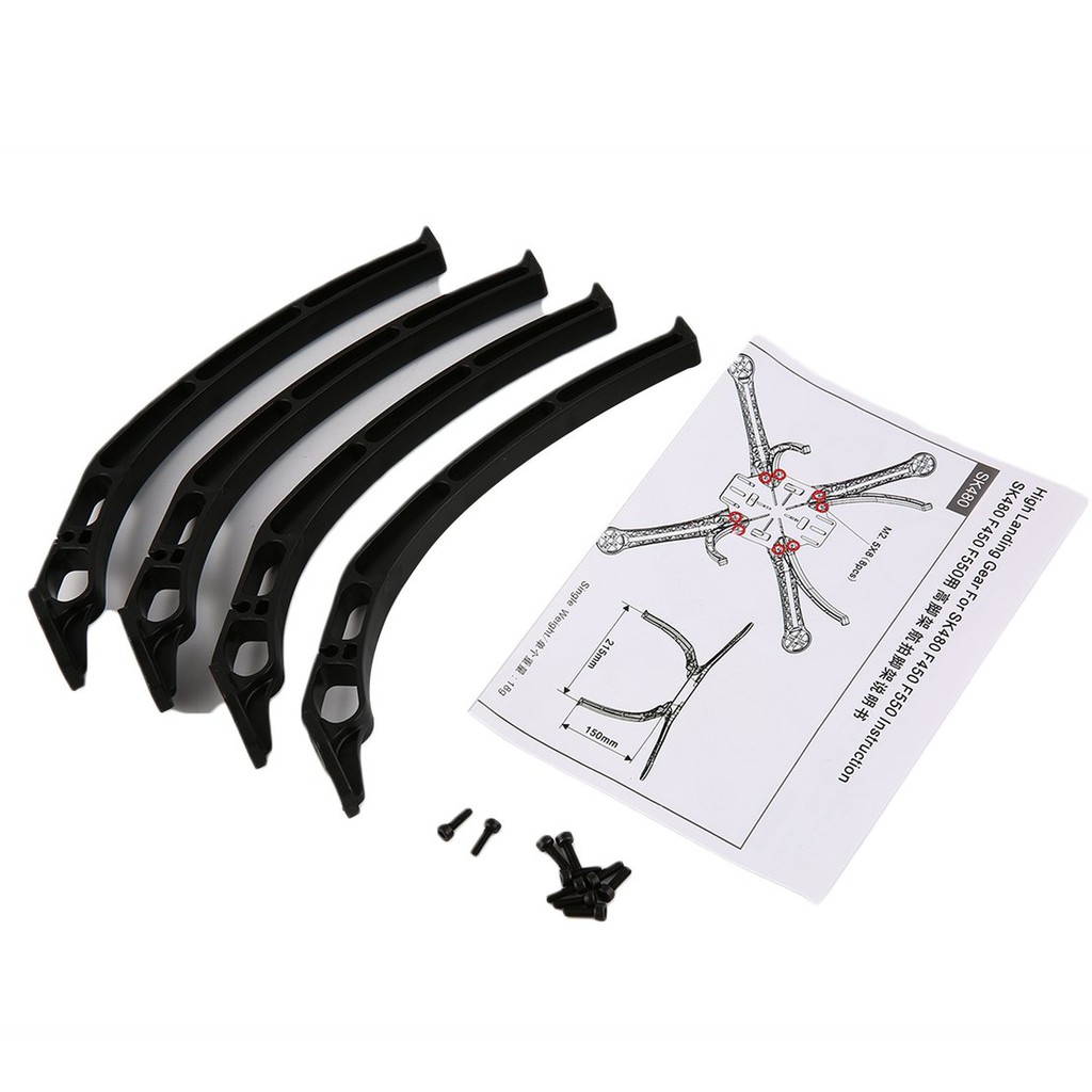 【điều khiển từ xa8/5】4pcs Tall Landing Skid Gear Drone legs for DJI F450 F550 SK480 FPV Quadcopter