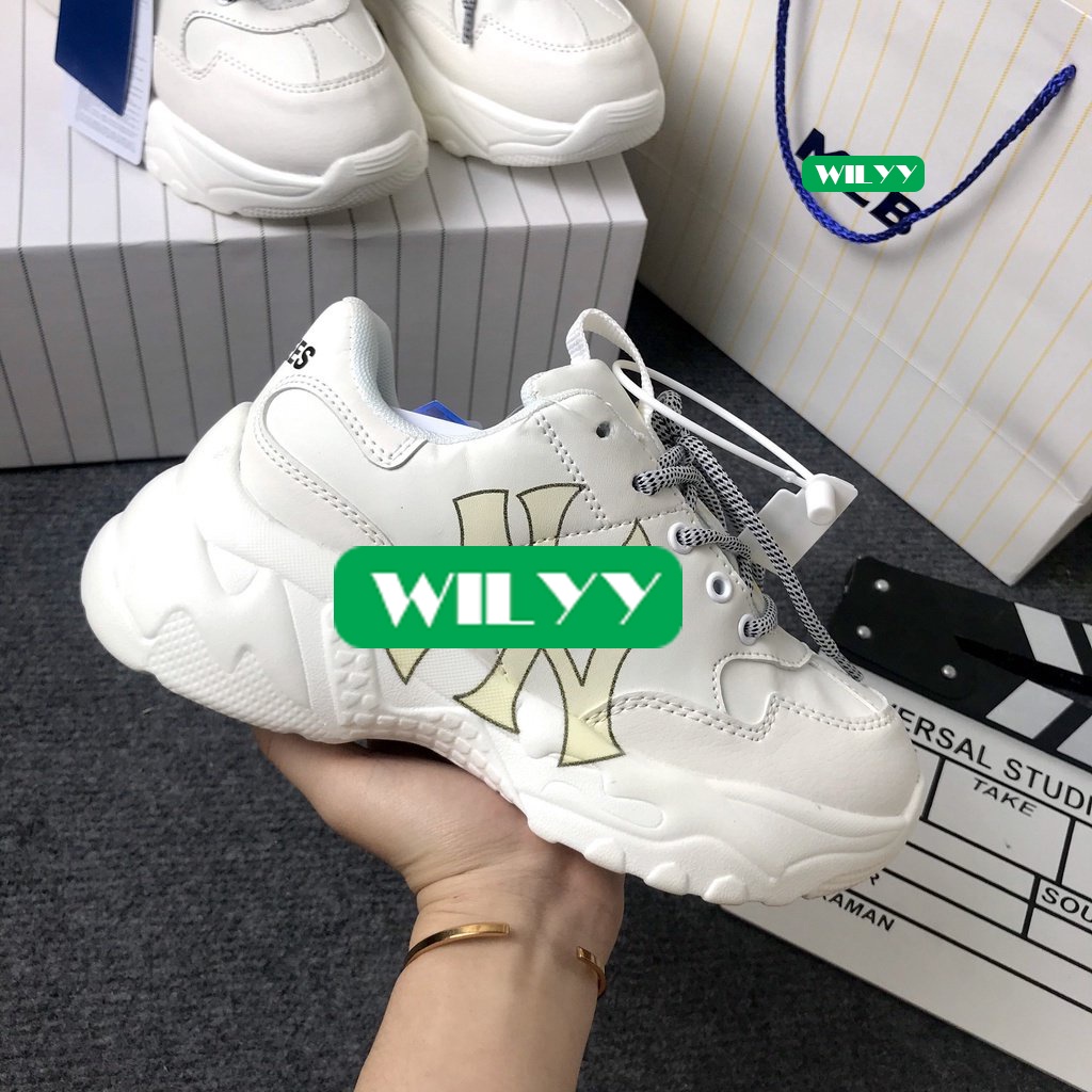 Giày MLB Boston,LA,NY, giày thể thao nam nữ đế tăng chiều cao full box