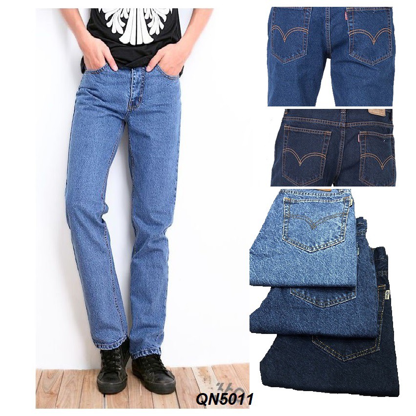 Quần Jeans Nam Ống Suông Bigsize QN5011