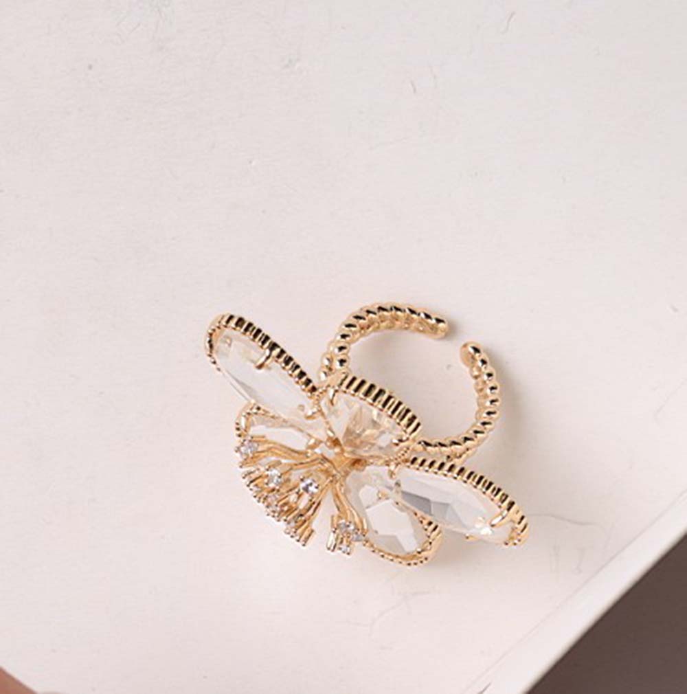 Nhẫn Đeo Tay Kim Loại Đính Đá Thời Trang Cho Nữ