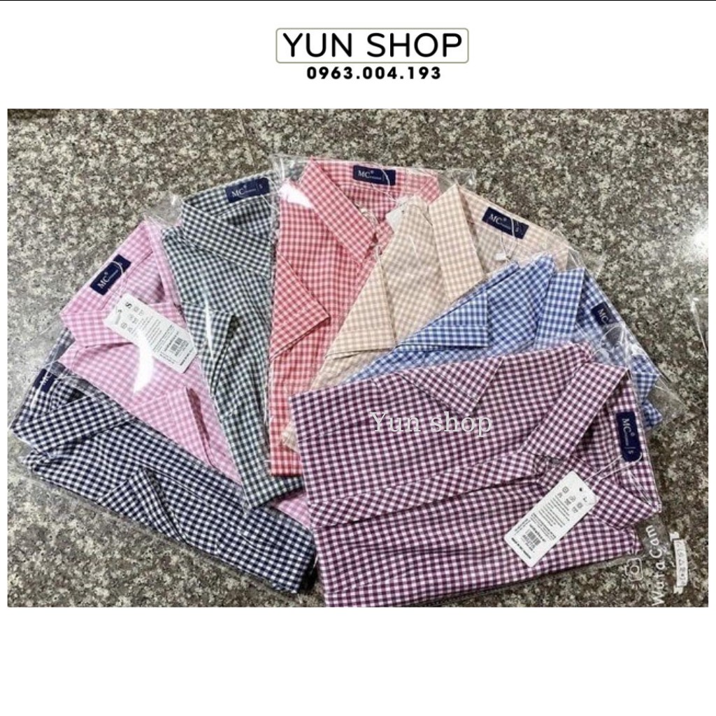Áo Sơ Mi Kẻ Karo Đỏ- Hàng Đẹp Chuẩn Phom Dáng- Đủ Size S,M,L,XL
