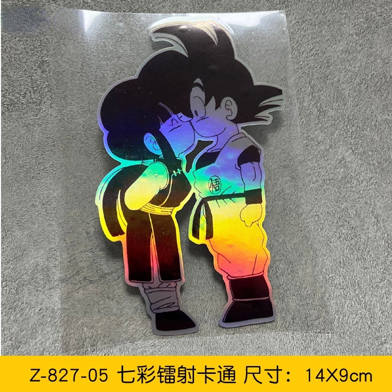 Miếng Dán Phản Quang Chống Nước Hình Dragon ball Cho Xe Hơi Xe Máy