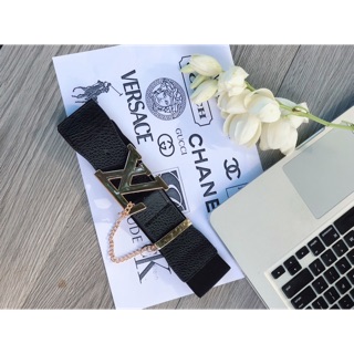 Đai váy belt VL da phối chun bản 4cm