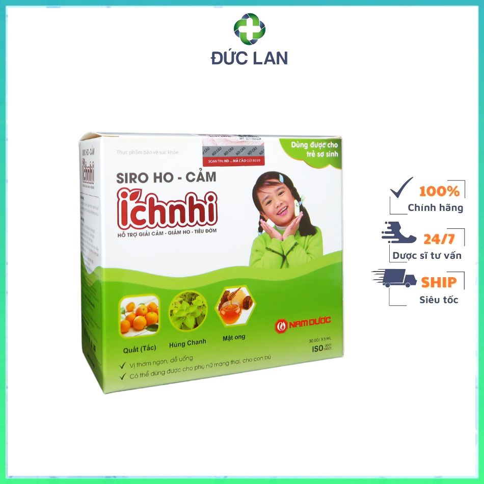 SIRO HO CẢM ÍCH NHI - GIẢI CẢM, GIẢM HO, TĂNG ĐỀ KHÁNG