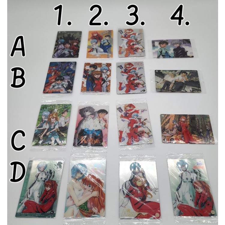 Thẻ bài bo góc chủ đề Neon Genesis Evangelion, số 07, Bandai