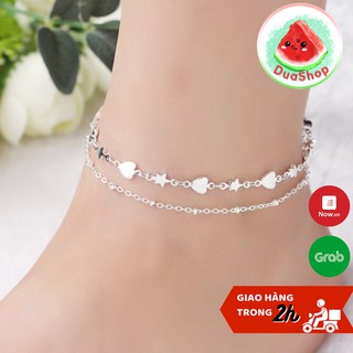 Lắc chân bạc Hàn Quốc 7g  🍉Duashop🍉