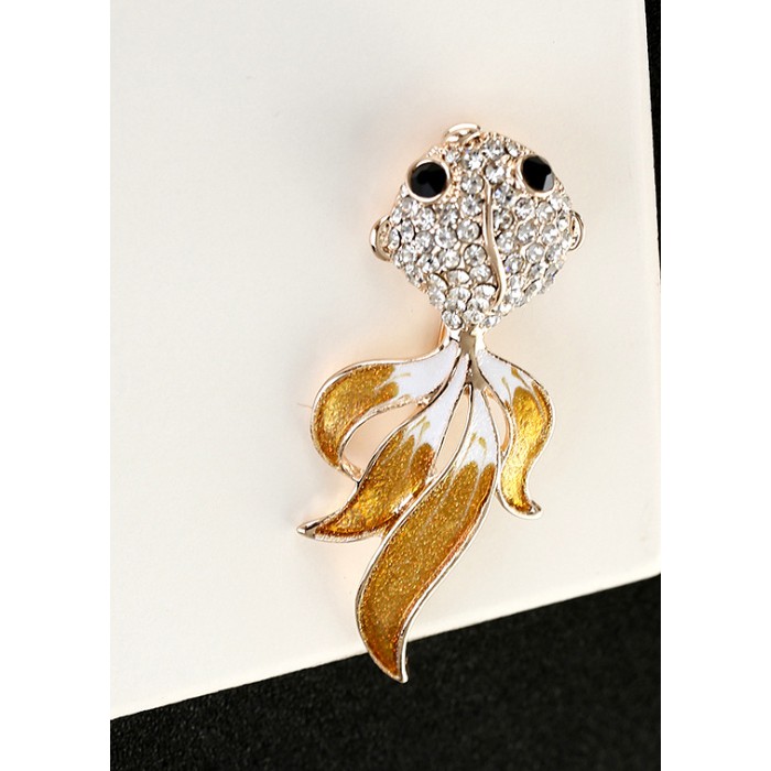 Cài áo thời trang Cá cảnh đính đá sang trọng GC72