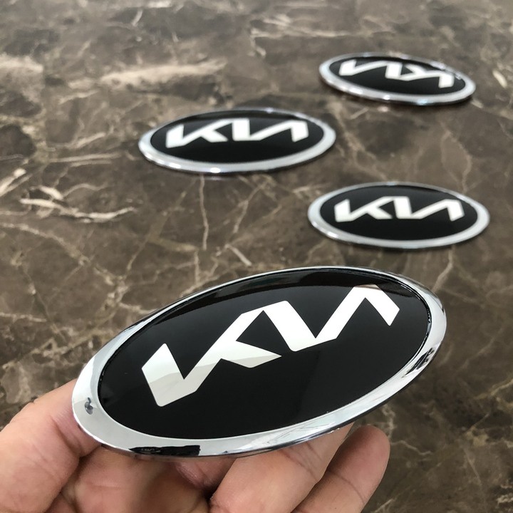 Logo biểu tượng trước và sau xe ô tô KIA - Chất liệu nhựa ABS