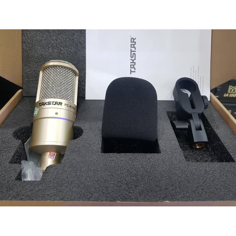 Micro thu âm TAKSTAR PC-K200: Micro livestreams cao cấp, Nguồn 48V, Tặng kèm dây 2 đầu Canon