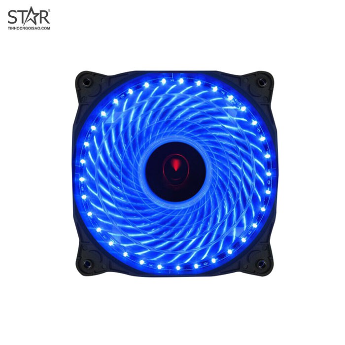 Fan Case 12cm LED 33 Bóng xanh