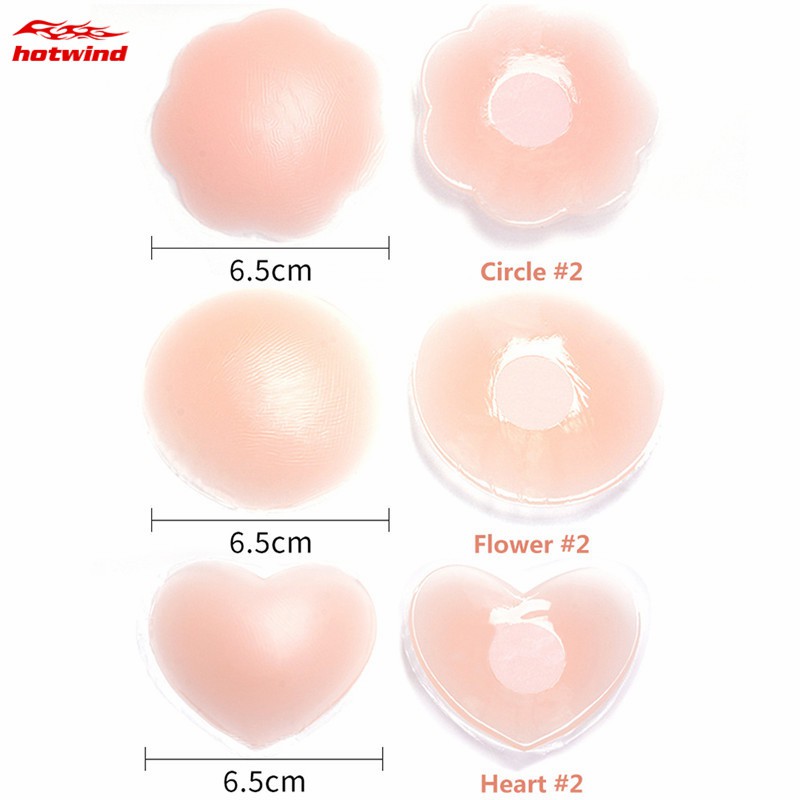 Set 1 cặp miếng dán che nhũ hoa bằng chất liệu silicon tiện dụng cho nữ