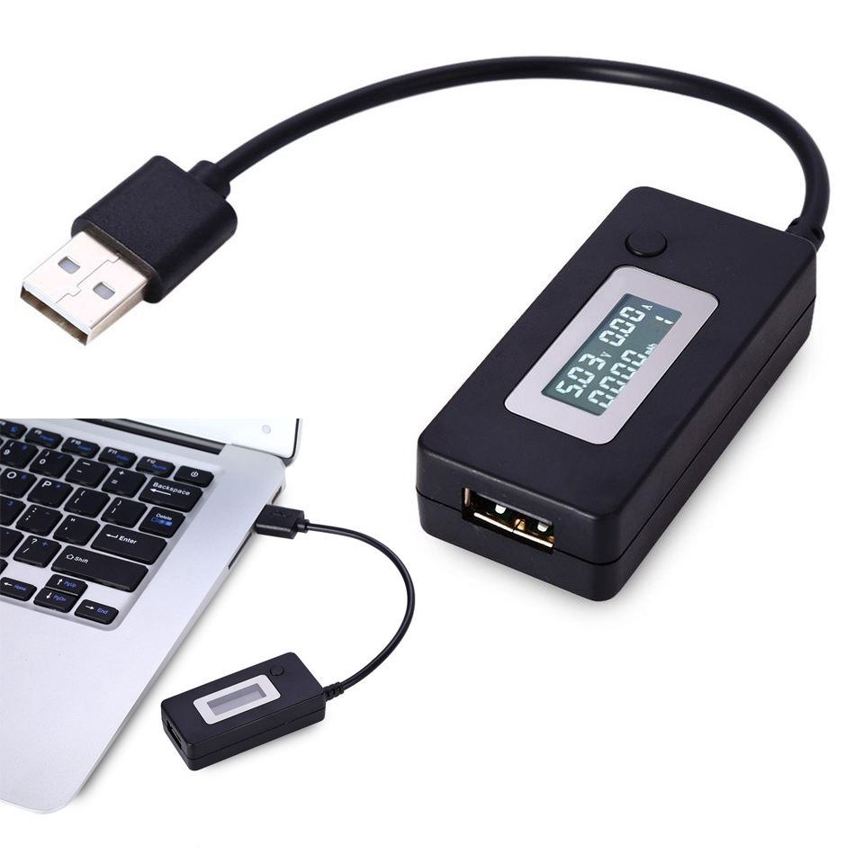 Thiết bị kiểm tra bộ sạc cổng USB có màn hình LCD