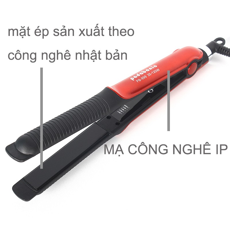 Máy Uốn Duỗi Tóc 2in1 Máy Là Tóc Điều Chỉnh Nhiệt Chuẩn Salon Siêu Bền