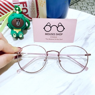 Kính mắt oval màu hồng