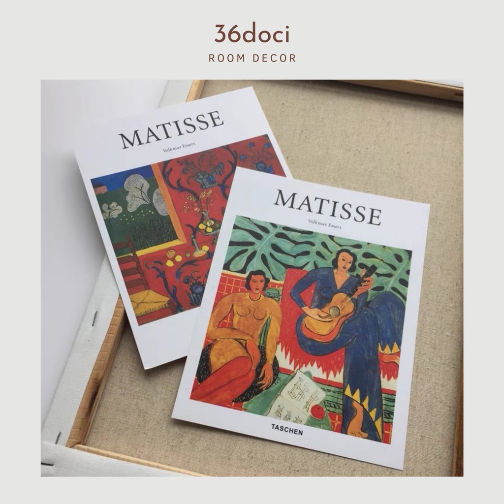 Bìa Matisse - Phụ kiện chụp ảnh flatlay, trang trí dán tường decor phòng ngủ kích thước 20.5*16 cm | 36doci