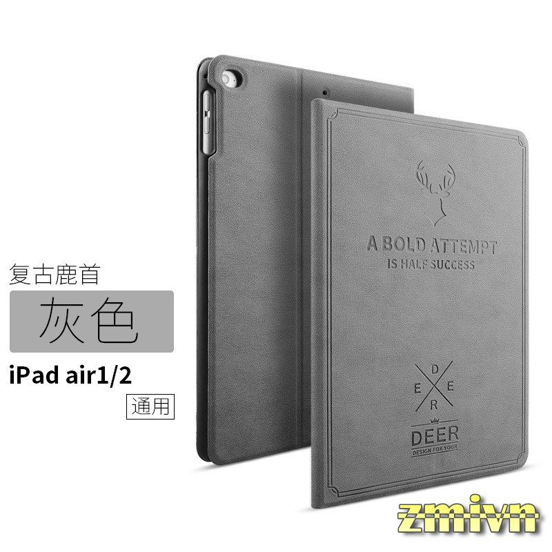 Bao Da Dành Cho Ipad Mini 1/2/3/4/5 , Ipad 2-3-4 , Ipad Air 1-2 gen 5 gen 6 ipad 10.2 gen 7/8 đầu Hươu