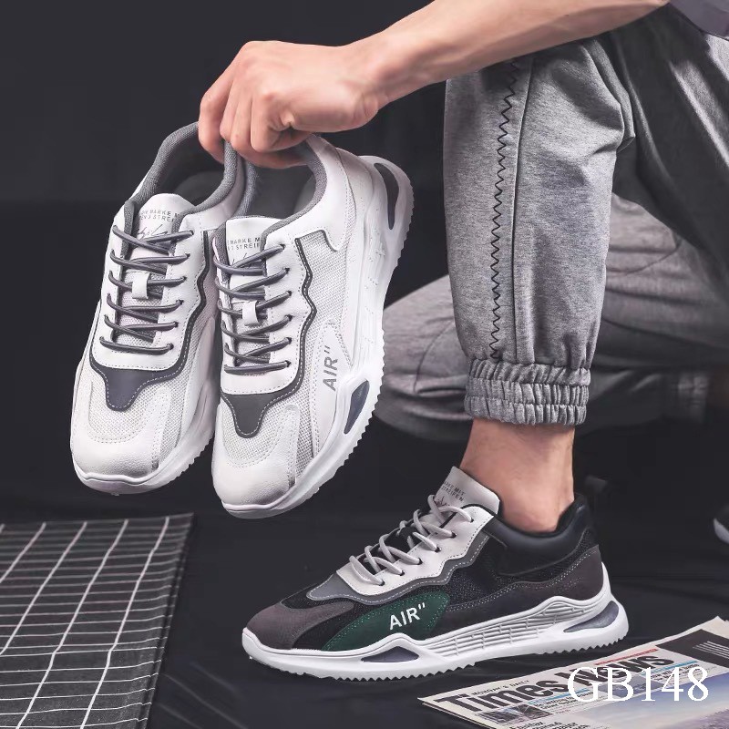 Giày Sneaker nam phong cách thể thao tăng chiều cao thoáng khí  - GB148 giaynamdep