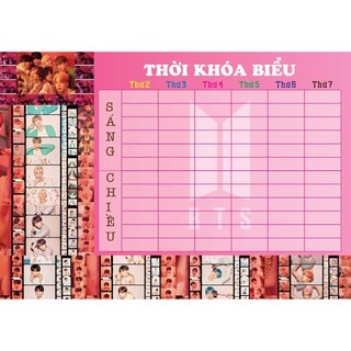 Thời khóa biểu BTS BT21 BlackPink