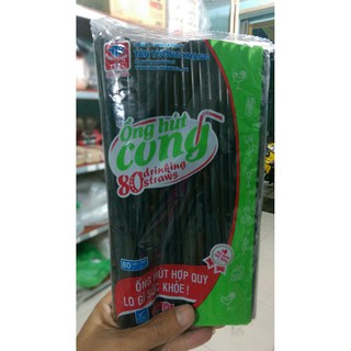 Ống hút cong - 1 bịch