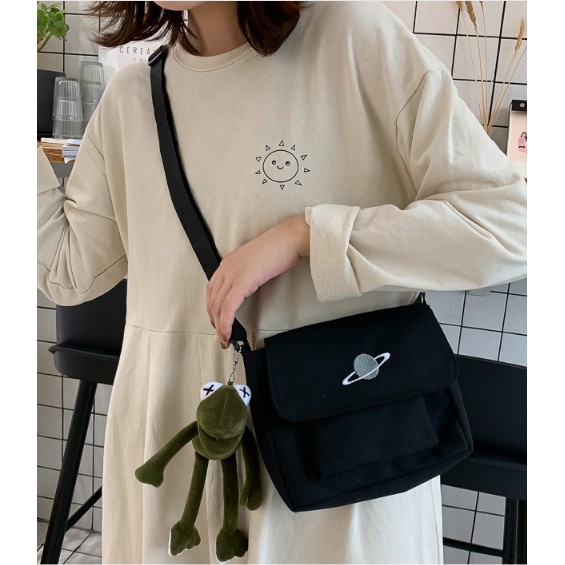 [FREESHIP] Túi vải, túi đeo chéo thời trang unisex hình hành tinh siêu dễ thương | BigBuy360 - bigbuy360.vn