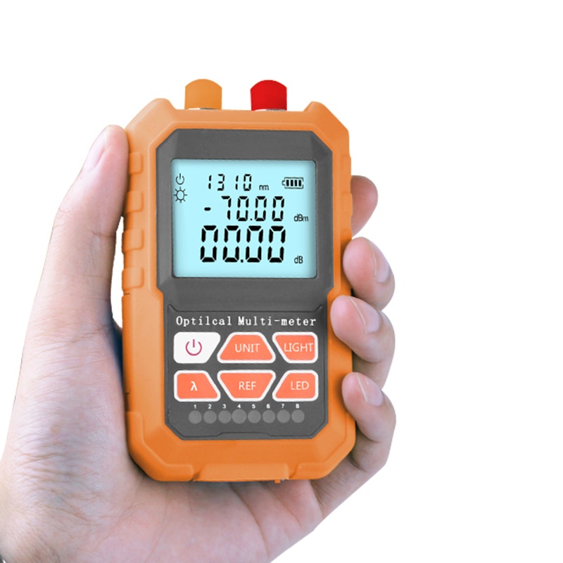 Máy đo công suất quang mini đa năng và định vị lỗi hình ảnh nguồn sáng laser quang 5MW có kiểm tra mạng RJ45