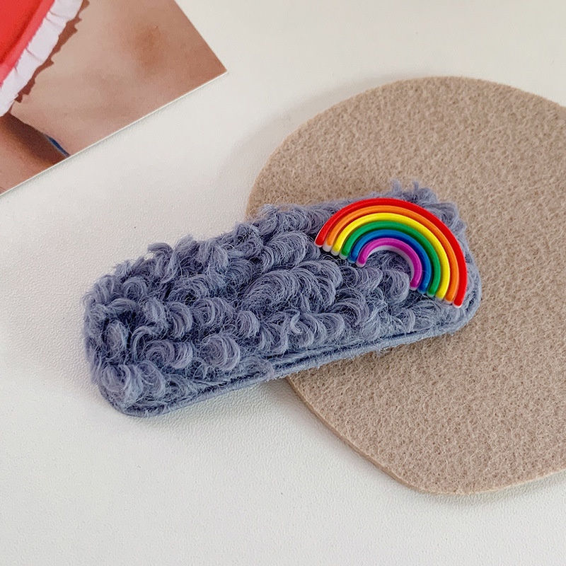 Kẹp tóc hình hoạt hình vải bông phong cách Hàn Quốc đáng yêu cho bé gái